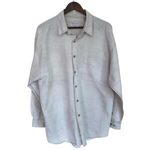 Replace - The Natural History Beige Linen Button-Up Shirt - Large